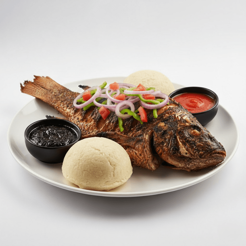 Banku & Tilapia