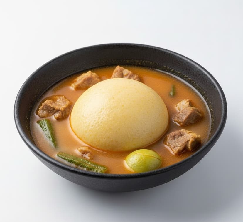 Fufu with Goat Soup